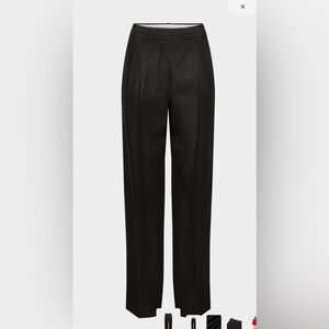 Aritzia Effortless Pants Cruiselinen Size 6 Tall Black - Like New
